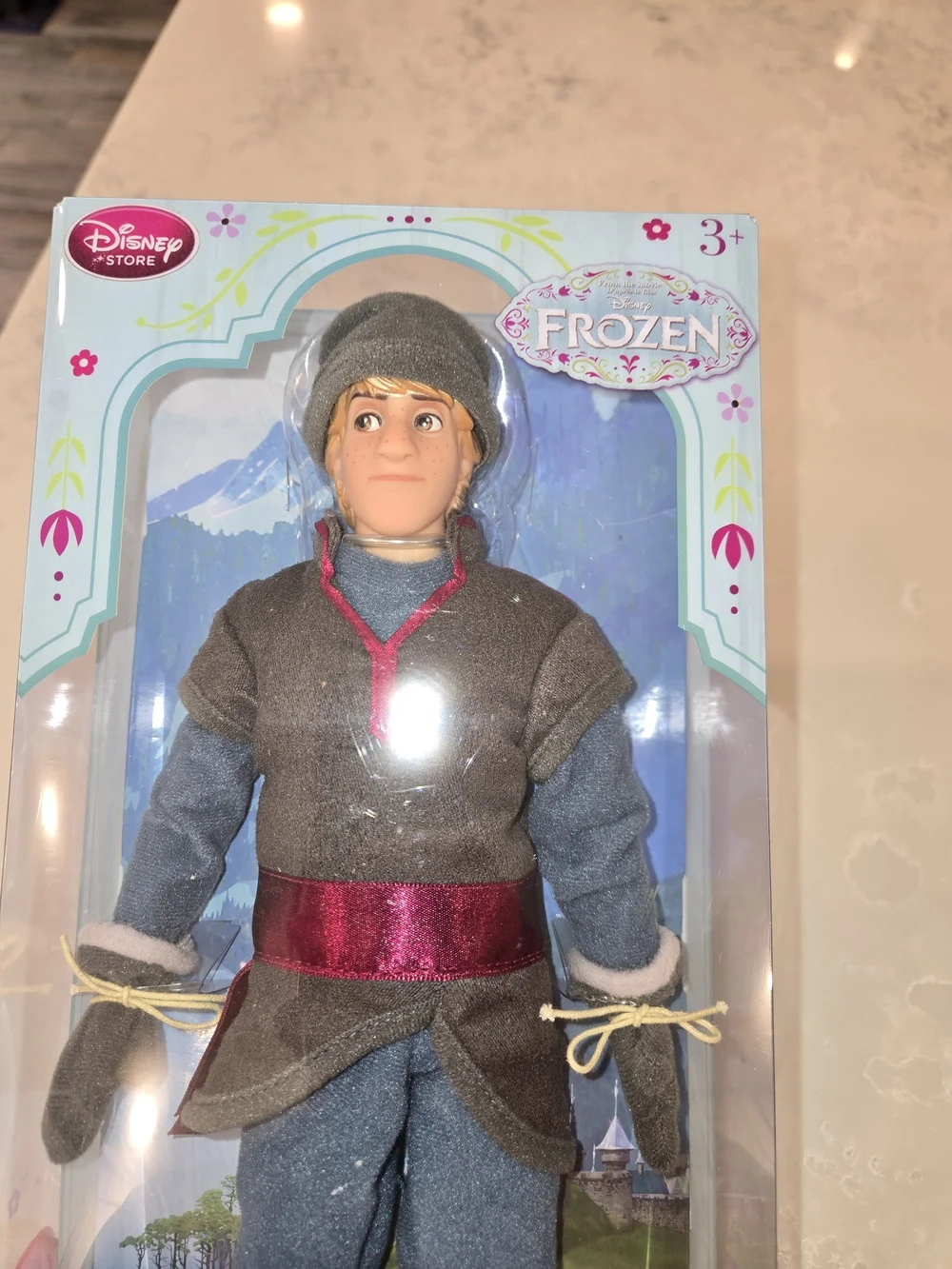 Disney Kristoff Doll in Gray, Blue & Maroon Outfit